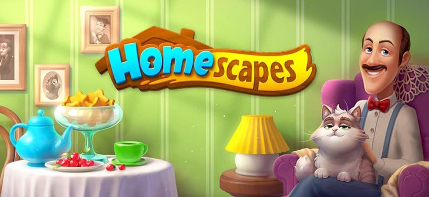Homescapes [Мод: бесконечные звезды и деньги, бустеры, много ходов] на Android